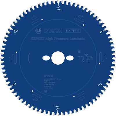Bosch Accessoires EXPERT High Pressure Laminate Cirkelzaagblad | 260 x 2,5/1,8 x 30 mm | T80 - 2608902125