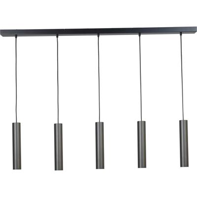 Masterlight Eetkamer hanglampRun 5-lichts zwart - 2381-05-05-130-5
