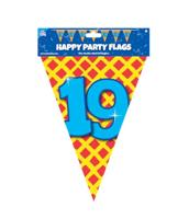 Happy Verjaardag Vlaggenlijn 19 Jaar (10m) - thumbnail