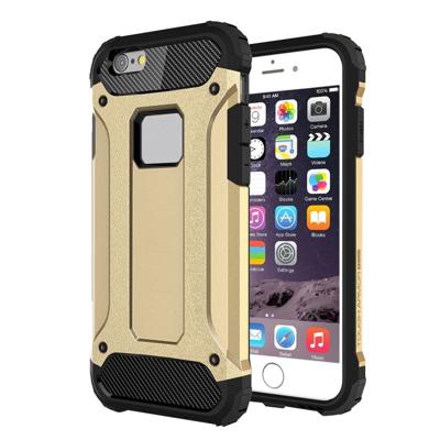 Voor iPhone 6 & 6s harde Armor TPU + PC combinatie Case(Gold)