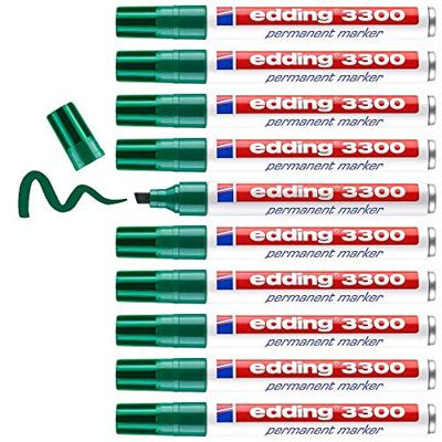 Viltstift edding 3300 schuin 1-5mm groen | 10 stuks
