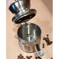RVS nostalgische hand koffiemolen - Voor fijne of grove verse koffie - thumbnail