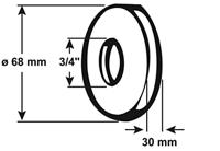 Cornat Kraanrozet 3/4 73X30Mm Ms-Ch - TEC383502 - thumbnail