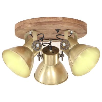 Plafondlamp industrieel 25 W E27 42x27 cm messingkleurig