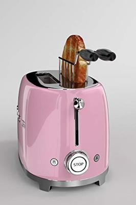 SMEG - Broodrooster - TSF01PKEU Broodrooster 2x2 Roze SMEG - Broodrooster - TSF01PKEU Broodrooster 2x2 Roze