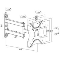 LogiLink BP0008 42 Zwart flat panel muur steun - thumbnail