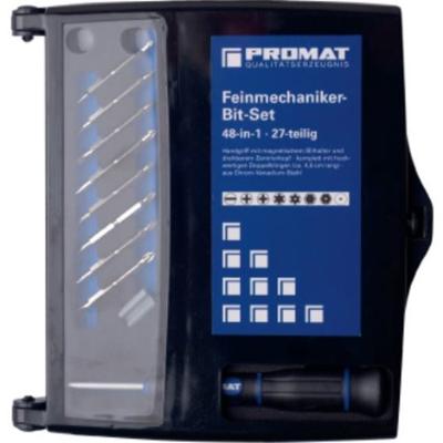Promat/Tecwerk Set precisiebits | 29 delig met wisselbits | in kunststof cassette - 4000828142 Promat/Tecwerk Set precisiebits | 29 delig met wisselbits | in kunststof cassette - 4000828142