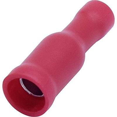 TRU COMPONENTS T1904C048 Ronde connector huls 0.50 mm² 1.50 mm² Volledig geïsoleerd Rood 25 stuk(s)