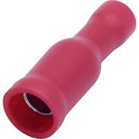 TRU COMPONENTS T1904C048 Ronde connector huls 0.50 mm² 1.50 mm² Volledig geïsoleerd Rood 25 stuk(s) - thumbnail