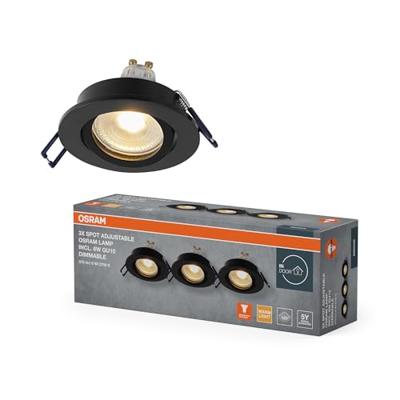 OSRAM HOMELIGHTING 4058075853515 Plafondspot, LED-plafondspot GU10 Zwart