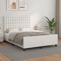Bedframe zonder matras 120x190 cm kunstleer wit - thumbnail