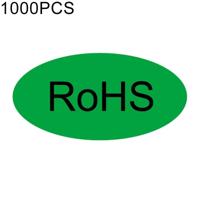 1000 stuks ovaal vorm zelfklevende RoHS Sticker RoHS Label grootte: 10x20mm - thumbnail