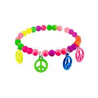 Hippie armbandje neon - thumbnail