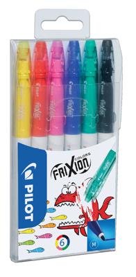 Pilot viltstift Frixion Colors, etui met 6 stuks