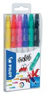 Pilot viltstift Frixion Colors, etui met 6 stuks - thumbnail