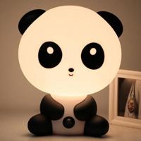 Baby slaapkamer lampen nacht licht cartoon huisdieren PVC kunststof slaap LED Kid lamp lamp Panda (EU) - thumbnail