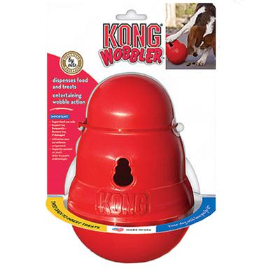 KONG WOBBLER ROOD SMALL 15,5X11X11 CM - thumbnail
