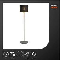 SLV ADEGAN MANILA 1002494 Staande lamp E27 Bruin - thumbnail