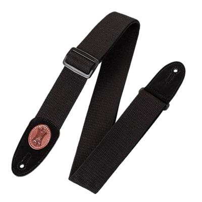 Levys Leathers MSSC8-BLK katoenen gitaarband, zwart