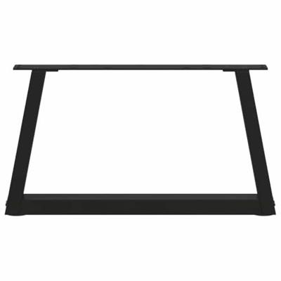 Eettafelpoten 2 st V-vormig 70x(30-31,3) cm staal zwart Eettafelpoten 2 st V-vormig 70x(30-31,3) cm staal zwart