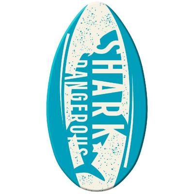 SportX houten skimboard haai 94 cm