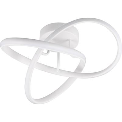 LED Plafondlamp 15W - Natuurlijk Wit 4000K - Moderne Metaal Mat Wit