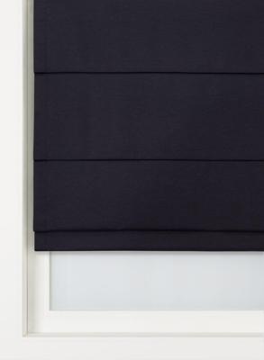 HEMA Vouwgordijn andria donkerblauw (donkerblauw)