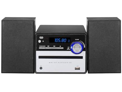 Trevi HCX 10F6 HiFi-stereo-installatie, thuisstereo-installatie, digitale radiotuner, 30 FM-zenders, CD- en MP3-speler, LCD-display, USB MP3-speler, AUX-IN, afstandsbediening inbegrepen