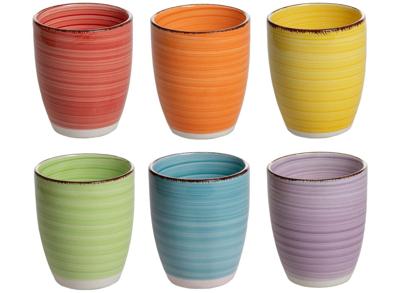 Studio Tavola Koffiekopjes Sunny Summer - 160 ml - 6 stuks