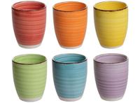 Studio Tavola Koffiekopjes Sunny Summer - 160 ml - 6 stuks - thumbnail