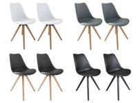 byLIVING 2 stoelen Kira (Zwart/zwart) - thumbnail