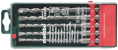 Metabo 626243000 Beton-spiraalboren set 5-delig 5 mm, 6 mm, 8 mm, 10 mm Gezamenlijke lengte 160 mm SDS-Plus 5 stuk(s)