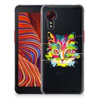 Samsung Galaxy Xcover 5 Telefoonhoesje met Naam Cat Color - thumbnail