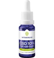 Vitakruid CBD Olie 10% full spectrum met MCT als drager - thumbnail