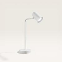 Riga - LED Tafellamp - 4 Watt 345 Lumen - 6500K Daglicht wit- Kantelbaar en Draaibaar - Ingebouwde snoerdimmer - Bureaulamp - GU10 - IP20 voor binnen - Wit - thumbnail