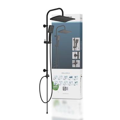 SCHÜTTE hoofddoucheset mallorca matzwart