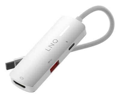 Hub USB Linq Byelements LQ49031 Wit Grijs
