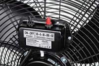 CasaFan DF800 Eco IP54 SL Vloerventilator 123 W (Ø x h) 88 cm x 92 cm Zwart (mat) Zwenkbaar - thumbnail