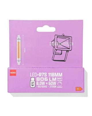 HEMA Led TL-buis eel GR7S 8W 806lm dim
