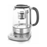 EMERIO WK-122248 Waterkoker Snoerloos, BPA-vrij, Met display Aantal/Volume: 1.7 l Zilver, Zwart - thumbnail