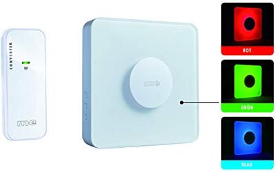 m-e modern-electronics 41162 Complete set voor Draadloze deurbel Verlicht m-e modern-electronics 41162 Complete set voor Draadloze deurbel Verlicht