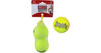 KONG SQUEAKAIR TENNISBAL GEEL MET PIEP LARGE 8 CM 2 ST - thumbnail