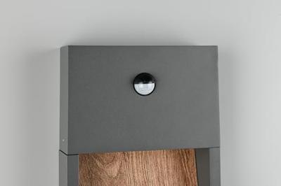 Trio Design wandlampSalmon grijs met hout en sensor - 246969135