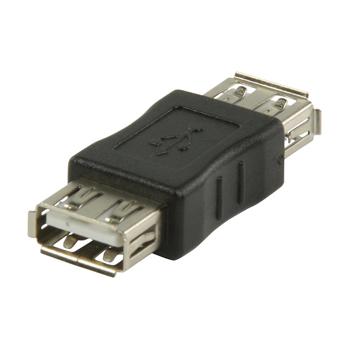 Valueline Vlcp60900b Usb 2.0 Usb A Vrouwelijk - Usb A Vrouwelijk Adapter Zwart - thumbnail