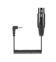 Sennheiser KA 600i gekrulde verloopkabel XLR female naar 3,5 mm TRRS mini-jack haaks - thumbnail
