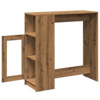 Bartafel met rekken 101x40x103,5 cm hout artisanaal eikenkleur - thumbnail