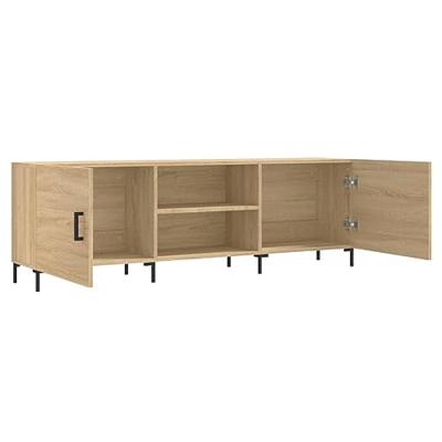 Tv-meubel 150x30x50 cm bewerkt hout sonoma eikenkleurig Tv-meubel 150x30x50 cm bewerkt hout sonoma eikenkleurig