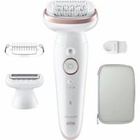 Elektrische epilator - BRAUN - Silk-épil 9 - Gemakkelijk ontharen - Langdurig zachte huid - 9-030 - Wit / Roze - thumbnail