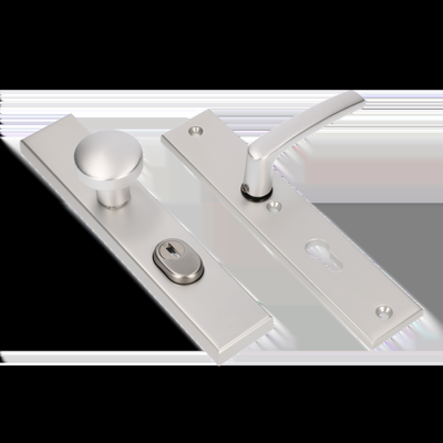 AMI Veiligheidsbeslag 251/50/15 Kt72 Kn169/50 Deurkruk 332 Profielcilinder 72 F1 Deurdikte 38/42 Mm - 891221