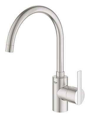 Grohe Keukenkraan Feel Mengkraan 1-Gats Met Instelbare Hoge Uitloop Supersteel RVS - thumbnail